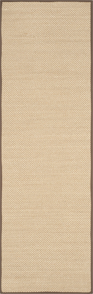 Safavieh Natural Fiber NF141C Maize/Brown Area Rug 