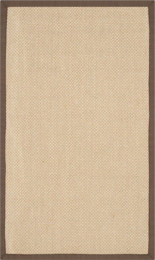 Safavieh Natural Fiber NF141C Maize/Brown Area Rug 