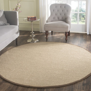 Safavieh Natural Fiber NF141C Maize/Brown Area Rug 