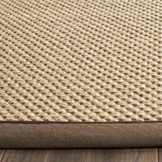 Safavieh Natural Fiber NF141C Maize/Brown Area Rug 