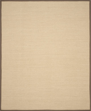 Safavieh Natural Fiber NF141C Maize/Brown Area Rug 