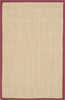 Safavieh Natural Fiber NF141D Maize/Burgundy Area Rug 