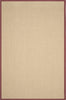 Safavieh Natural Fiber NF141D Maize/Burgundy Area Rug 