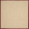 Safavieh Natural Fiber NF141D Maize/Burgundy Area Rug 