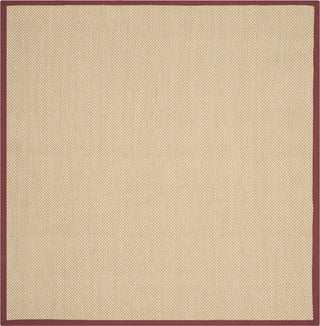 Safavieh Natural Fiber NF141D Maize/Burgundy Area Rug 