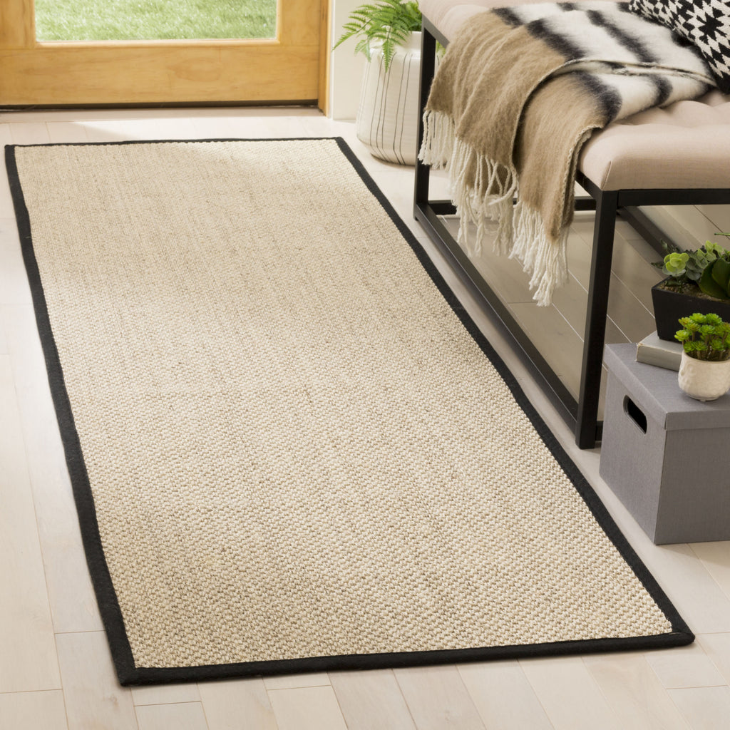 Safavieh Natural Fiber NF143A Marble/Black Area Rug  Feature