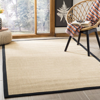 Safavieh Natural Fiber NF441A Maize/Black Area Rug 