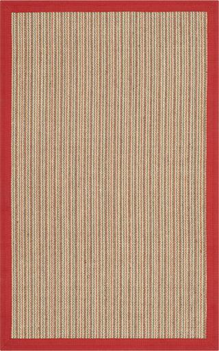 Safavieh Natural Fiber NF442B Rust/Rust Area Rug 