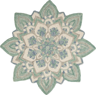 Safavieh Novelty 105 Blue/Ivory Area Rug Round