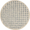 Safavieh Novelty 106 Ivory/Blue Area Rug Round