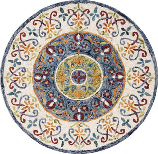 Safavieh Novelty 601 Blue/Ivory Area Rug Round