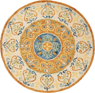 Safavieh Novelty 601 Rust/Ivory Area Rug Round