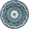Safavieh Novelty 602 Blue/Ivory Area Rug Round