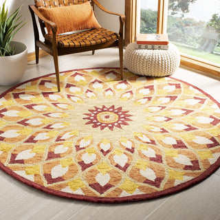 Safavieh Novelty 603 Rust/Gold Area Rug Room Scene Feature