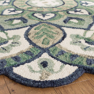 Safavieh Novelty 604 Ivory/Blue Area Rug Detail