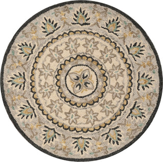 Safavieh Novelty 606 Ivory/Grey Area Rug Round