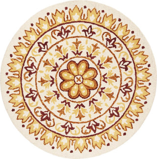 Safavieh Novelty 607 Ivory/Gold Area Rug Round