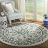 Safavieh Novelty 607 Ivory/Teal Area Rug Room Scene Feature