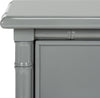 Safavieh Mina Modern Coastal 3 Drawer 25'' H Bamboo Nightstand Grey Furniture 