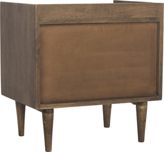 Safavieh Zinnia Nightstand Walnut Furniture 