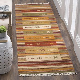 Safavieh Kilim NVK178 Burgundy/Multi Area Rug Room Scene