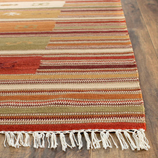 Safavieh Kilim NVK178 Burgundy/Multi Area Rug Detail