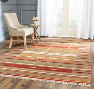 Safavieh Kilim NVK178 Burgundy/Multi Area Rug Room Scene Feature