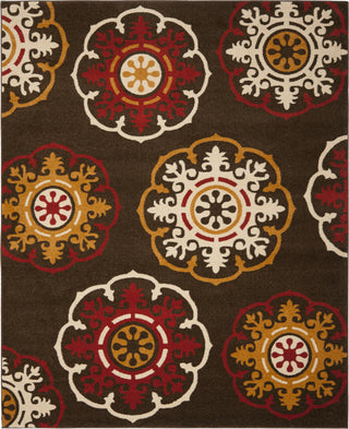 Safavieh Newbury NWB8699 Brown/Red Area Rug 