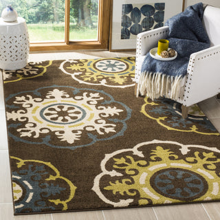 Safavieh Newbury NWB8699 Brown/Green Area Rug  Feature