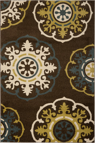 Safavieh Newbury NWB8699 Brown/Green Area Rug main image