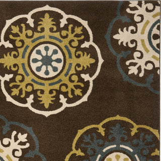 Safavieh Newbury NWB8699 Brown/Green Area Rug 