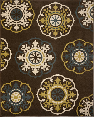 Safavieh Newbury NWB8699 Brown/Green Area Rug 