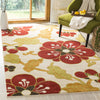 Safavieh Newbury NWB8702 Ivory/Red Area Rug  Feature