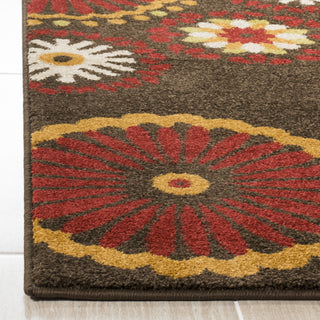 Safavieh Newbury NWB8727 Brown/Red Area Rug 