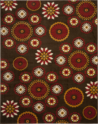 Safavieh Newbury NWB8727 Brown/Red Area Rug 