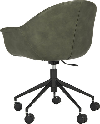 Safavieh Ember Office Chair Green and Black Furniture 