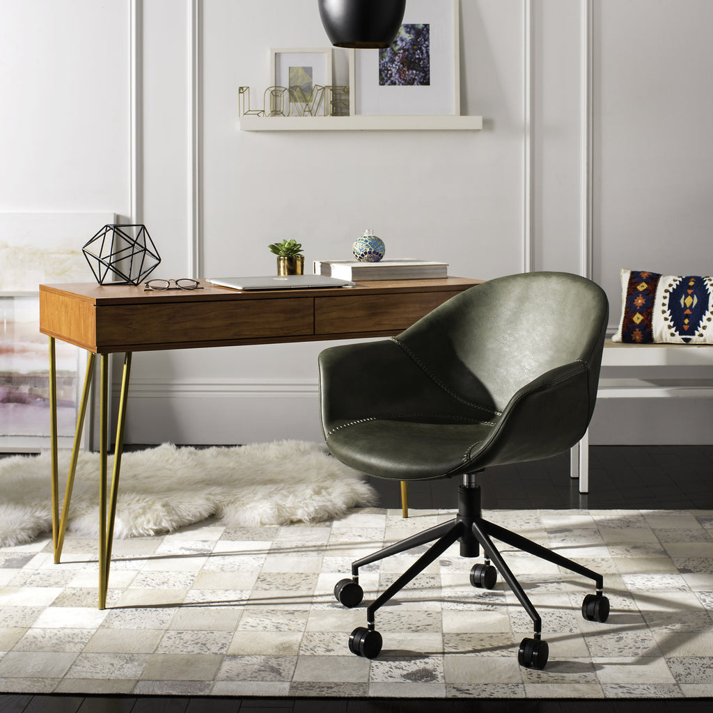 Safavieh Ember Office Chair Green and Black  Feature