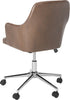 Safavieh Cadence Swivel Office Chair Brown and Chrome Furniture 