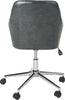 Safavieh Cadence Swivel Office Chair Dark Grey and Chrome Furniture 