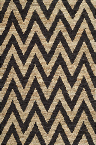 Safavieh Organic ORG515 Black/Natural Area Rug 4' X 6'