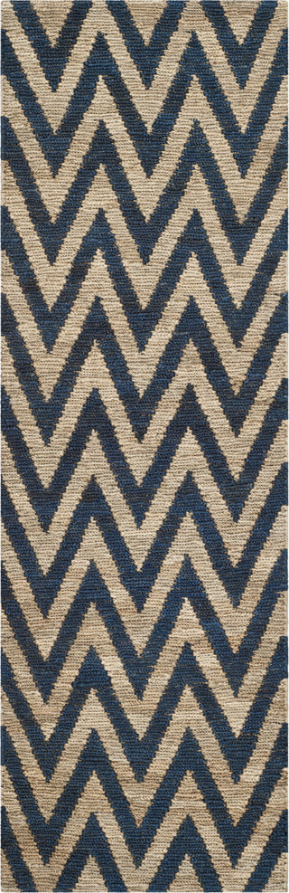 Safavieh Organic ORG515 Blue/Natural Area Rug 2' 6'' X 8' Runner