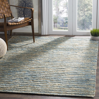 Safavieh Organic ORG704 Blue/Natural Area Rug Room Scene