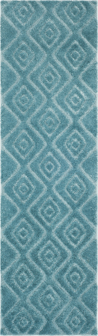 Safavieh Olympia Shag OSG325D Blue Area Rug 