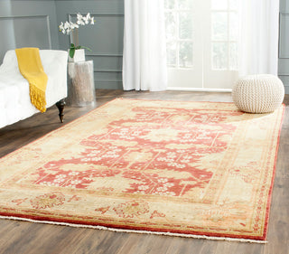 Safavieh Oushak OSH108 Red/Green Area Rug Room Scene Feature