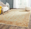 Safavieh Oushak OSH112 Soft Green/Rust Area Rug Room Scene