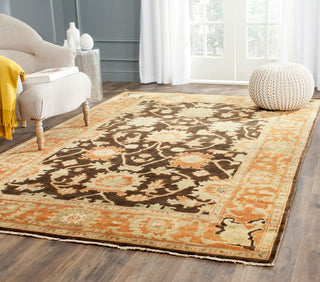 Safavieh Oushak OSH115 Brown/Rust Area Rug Room Scene Feature