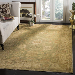 Safavieh Oushak OSH115 Green/Beige Area Rug Room Scene Feature