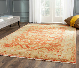 Safavieh Oushak OSH119 Rust/Ivory Area Rug Room Scene Feature