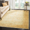 Safavieh Oushak OSH151 Light Blue/Gold Area Rug Room Scene Feature