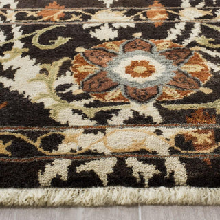 Safavieh Oushak OSH422 Dark Brown/Multi Area Rug Detail